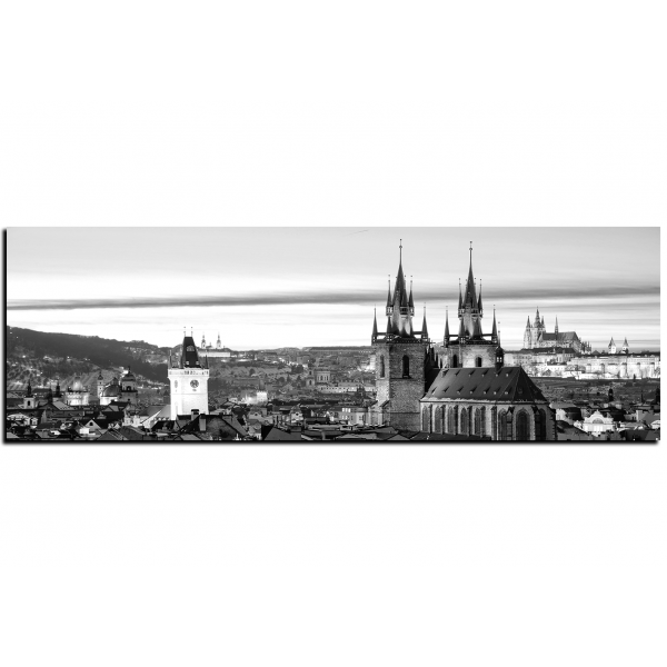Slika na platnu - Panoramski pogled na stari Prag - panorama